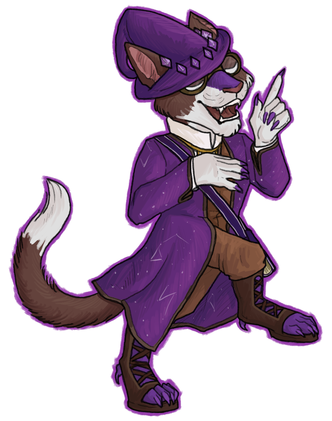 Tabaxi Wizard Moon On The Horizon enthusiastically explaining something